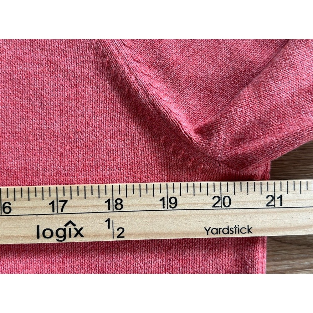 Brooks Brothers Men's Red Fleece‎ Sweater With Logo Size Medium Peach Color - Picture 4 of 8